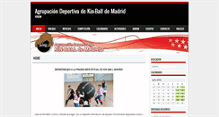 Desktop Screenshot of kinballmadrid.es