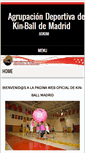 Mobile Screenshot of kinballmadrid.es