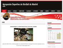 Tablet Screenshot of kinballmadrid.es